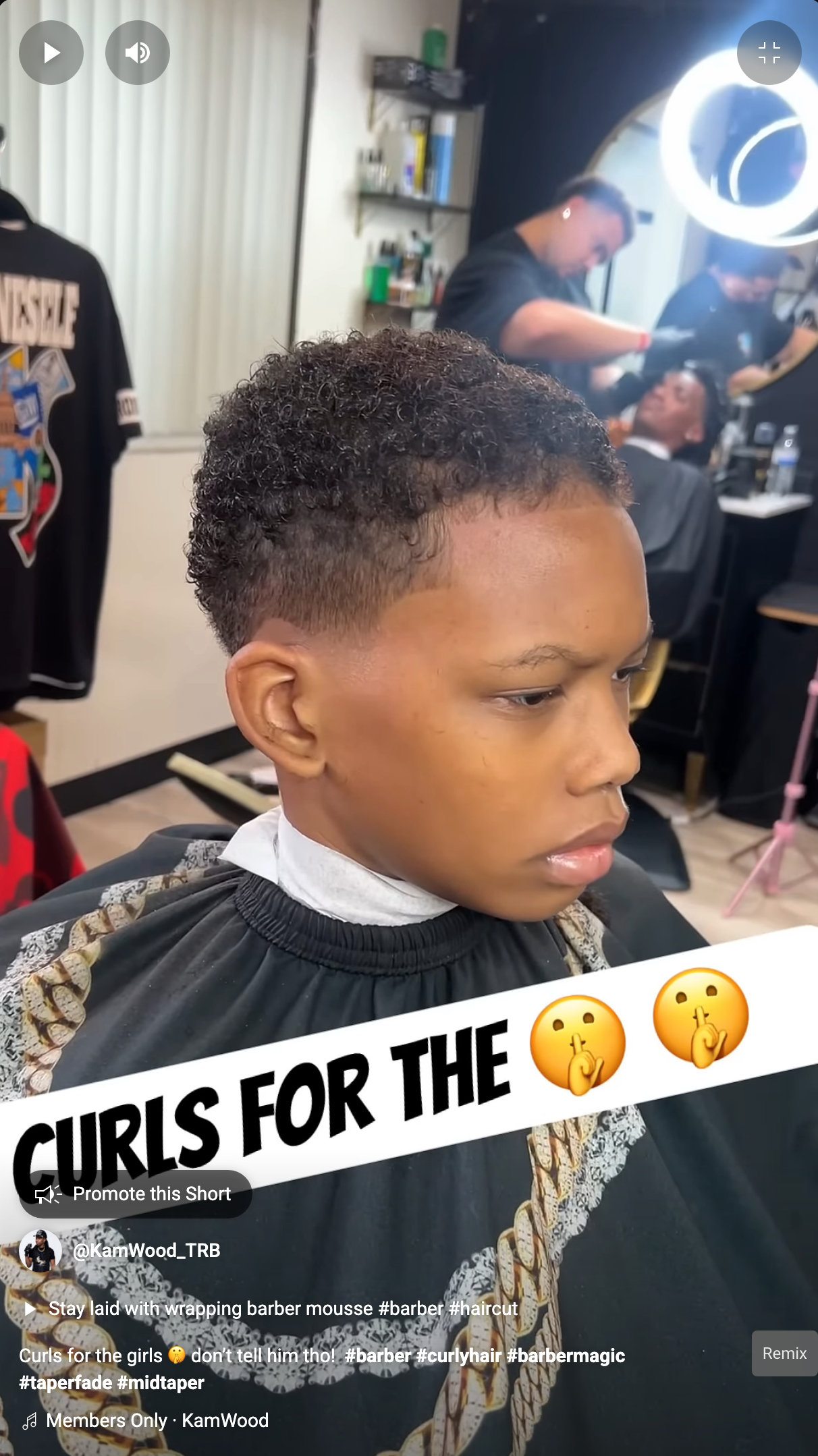 Wrapping Barber Mousse