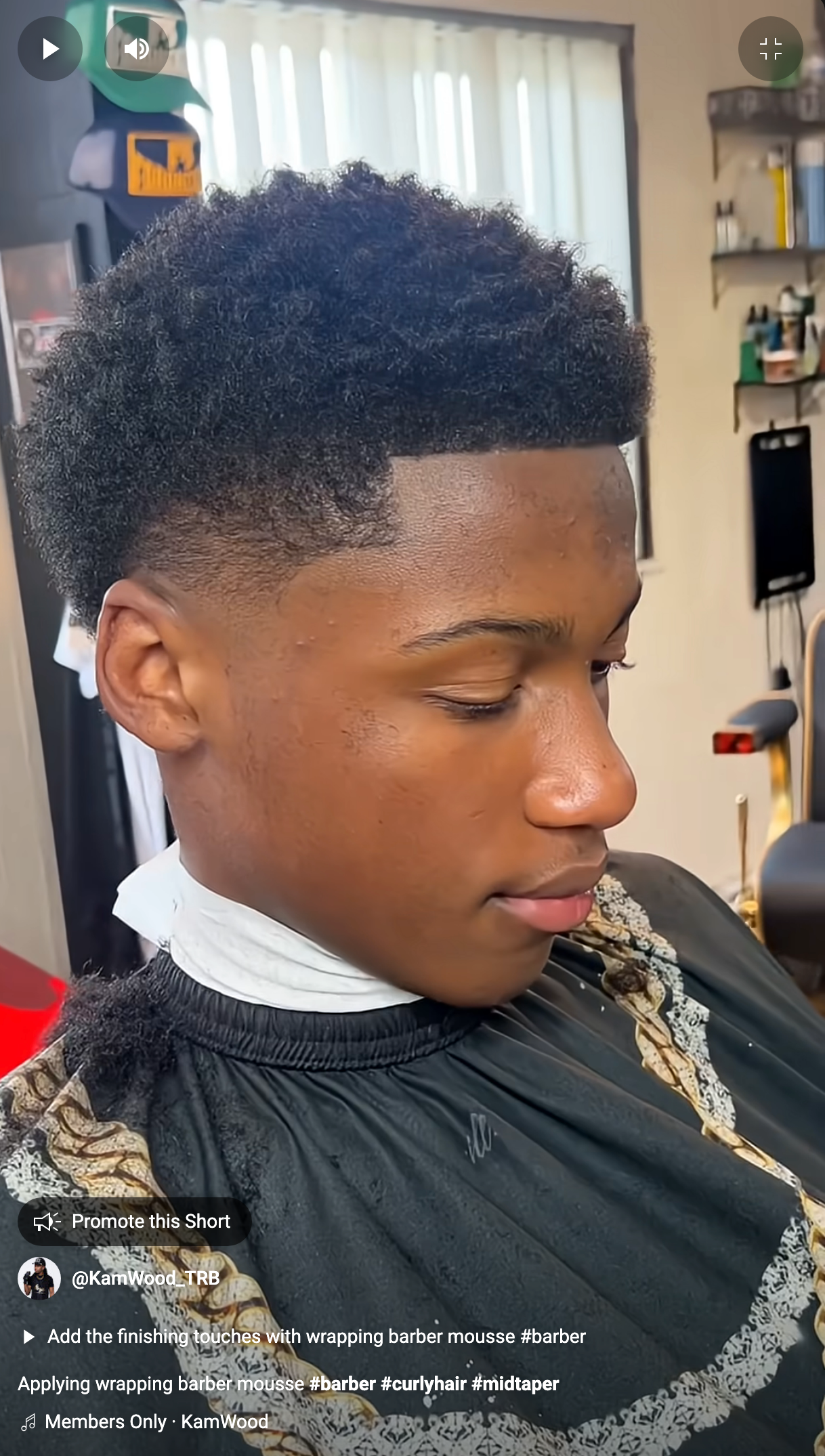 Wrapping Barber Mousse